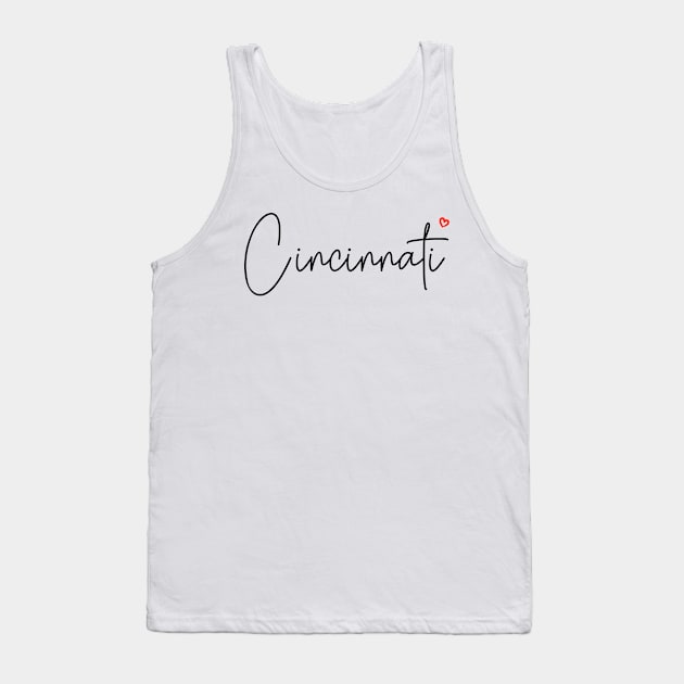 Cincinnati Tank Top by MBNEWS